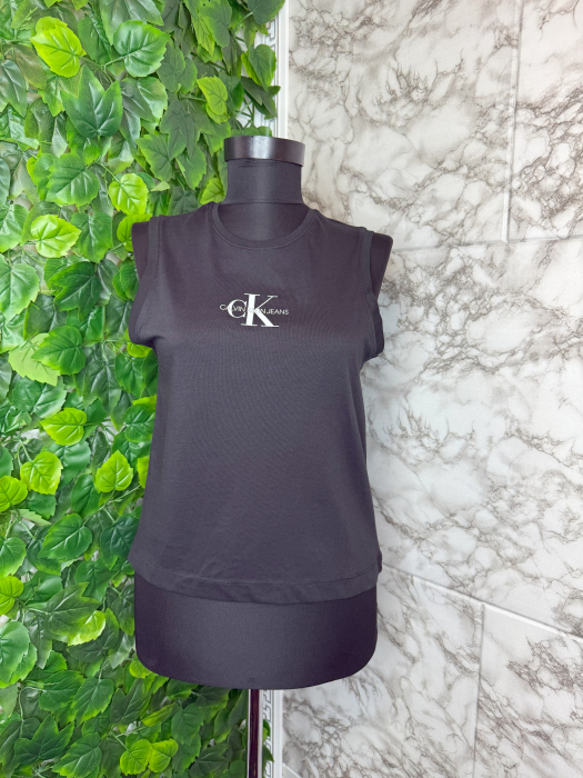 Top damă Calvin Klein Jeans Negru, Logo [3]
