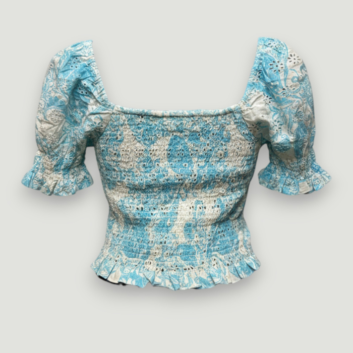 Top damă albastru Guess original, logo distinctiv, colecție outlet [2]