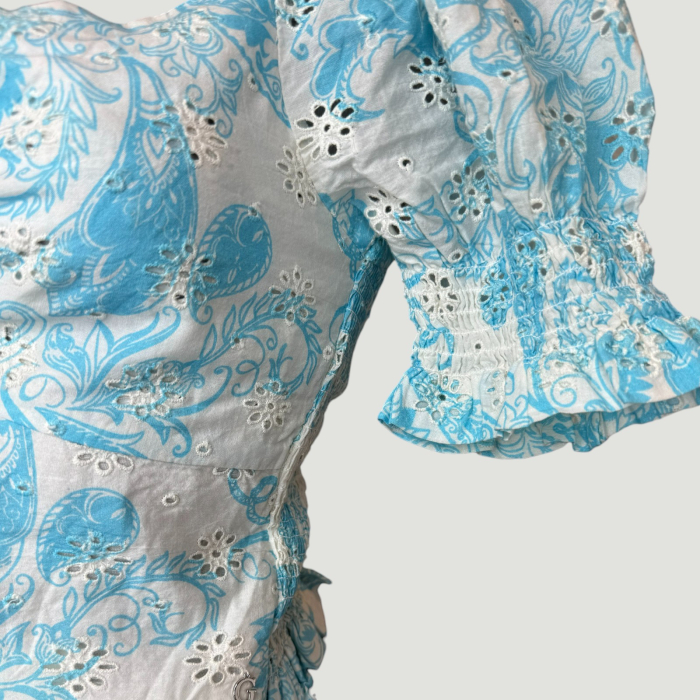 Top damă albastru Guess original, logo distinctiv, colecție outlet [3]