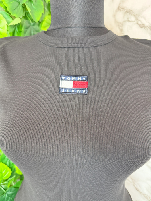 Top damă Tommy Jeans Negru, Logo, original outlet [2]