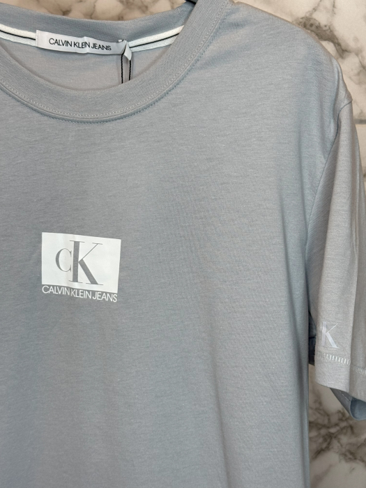 Tricou Calvin Klein Jeans Alb Logo Alb [3]