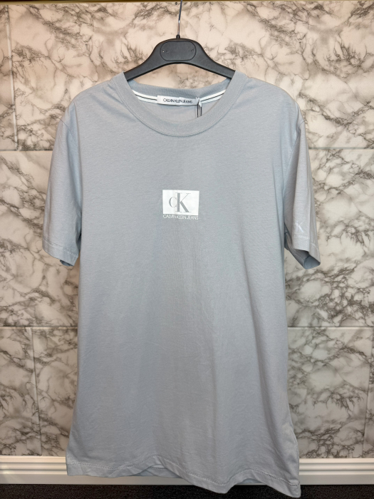 Tricou Calvin Klein Jeans Alb Logo Alb [2]