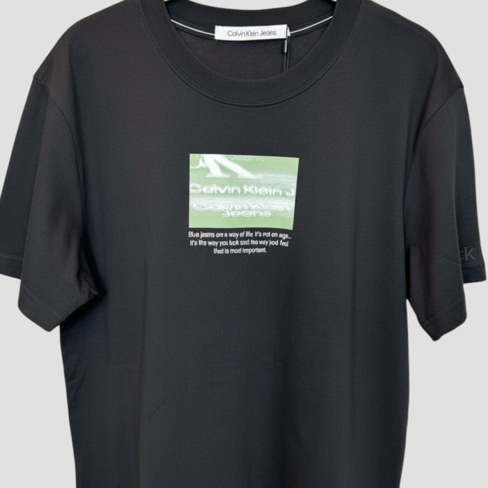 Tricou Calvin Klein Jeans Negru Logo Multicolor [4]