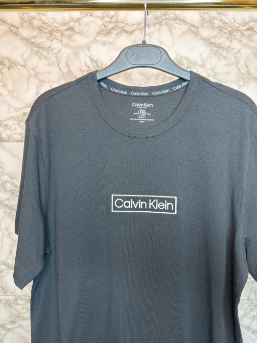 Tricou Calvin Klein Negru Logo Alb [2]