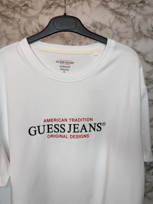 Tricou Guess Barbati ALB, casual [3]