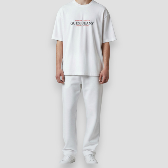 Tricou Guess Barbati ALB, casual [3]