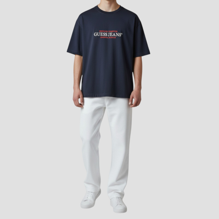 Tricou Guess Barbati ALBASTRU, casual [2]