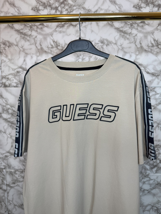 Tricou Guess Barbati BEJ,  casual [4]
