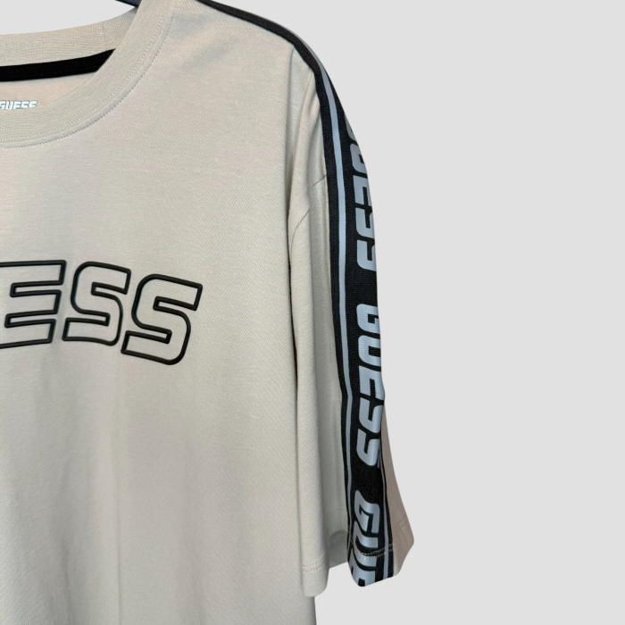 Tricou Guess Barbati BEJ,  casual [5]