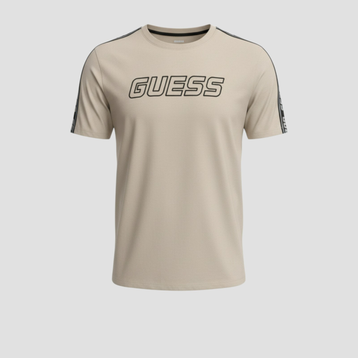 Tricou Guess Barbati BEJ,  casual [2]