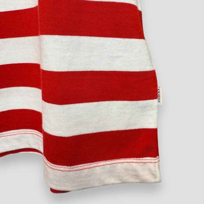 Tricou Guess Barbati rosu cu alb, casual [4]