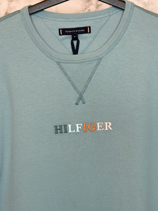 Tricou Tommy Hilfiger Albastru cu Logo- Calitate Premium [2]