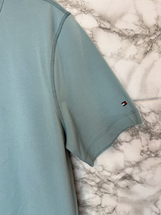 Tricou Tommy Hilfiger Albastru cu Logo- Calitate Premium [3]