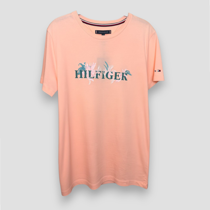 Tricou Tommy Hilfiger Portocaliu, cu logo brodat- Calitate Premium [3]