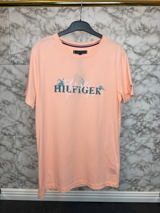 Tricou Tommy Hilfiger Portocaliu, cu logo brodat- Calitate Premium [1]