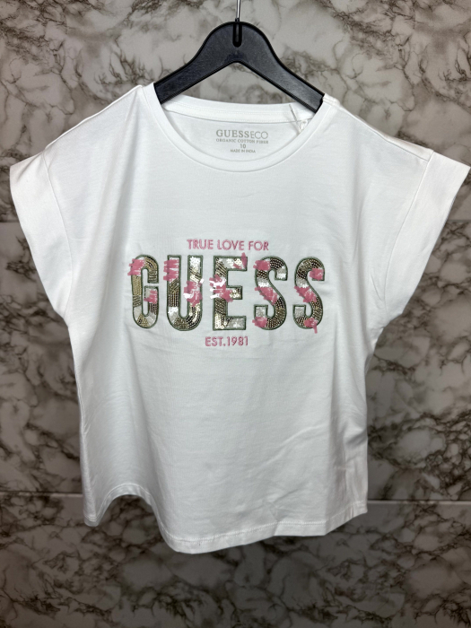 Tricou copii Guess alb [2]