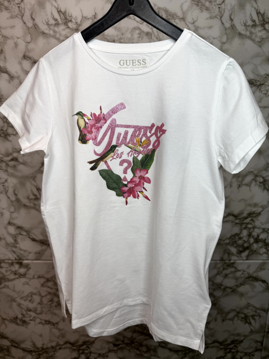 Tricou copii Guess alb [2]