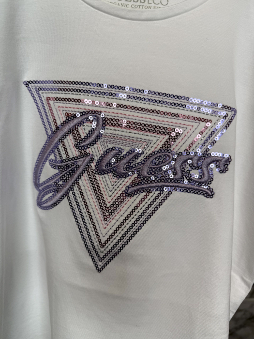 Tricou copii Guess alb [3]