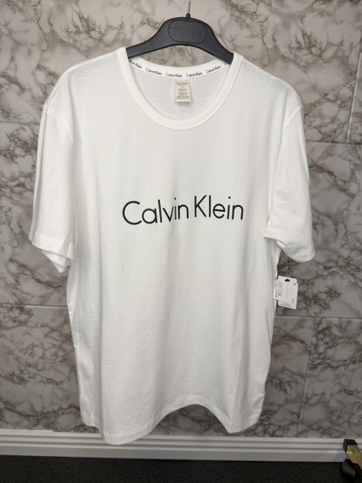 Tricou damă Calvin Klein Alb Logo [3]