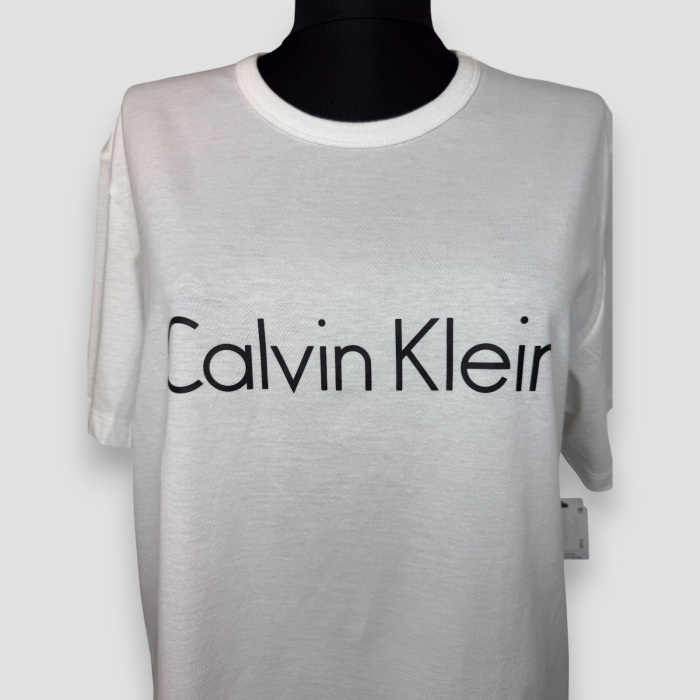 Tricou damă Calvin Klein Alb Logo [3]