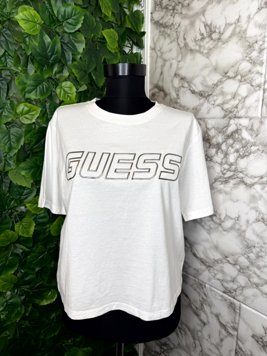 Tricou Dama Guess Alb, Marimea S [5]