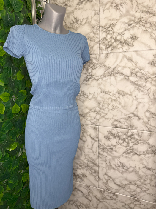 Tricou damă Guess Albastru Logo [3]