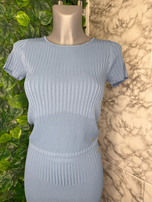 Tricou damă Guess Albastru Logo [1]