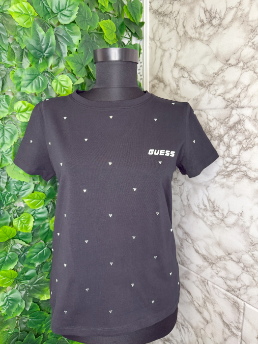 Tricou damă Guess Negru Logo [3]