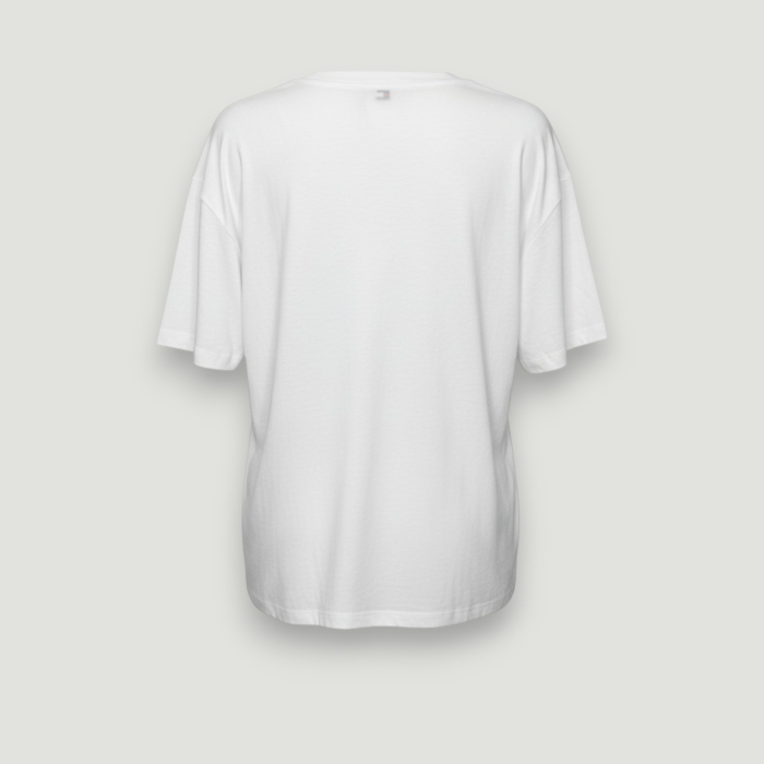 Tricou damă Tommy Hilfiger Alb Logo, original outlet [2]