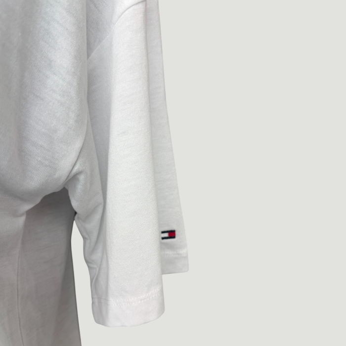 Tricou damă Tommy Hilfiger Alb Logo, original outlet [3]