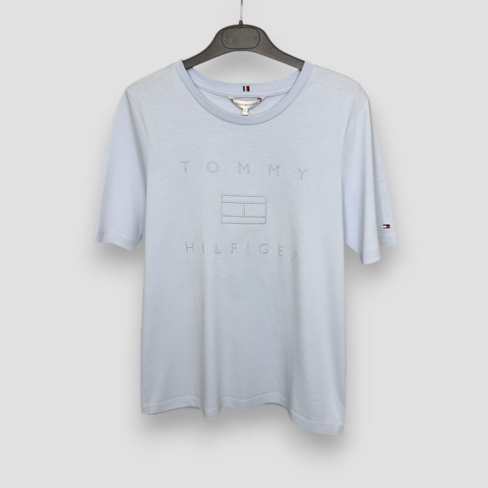 Tricou damă Tommy Hilfiger Albastru Logo, original outlet [2]