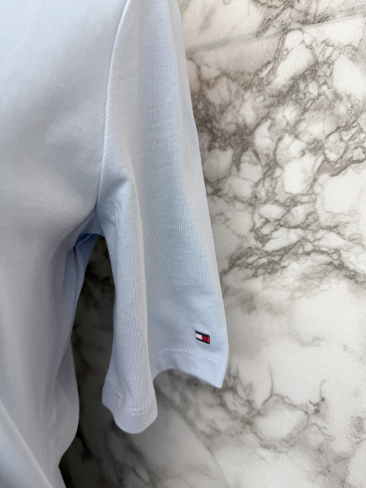 Tricou damă Tommy Hilfiger Albastru Logo, original outlet [2]