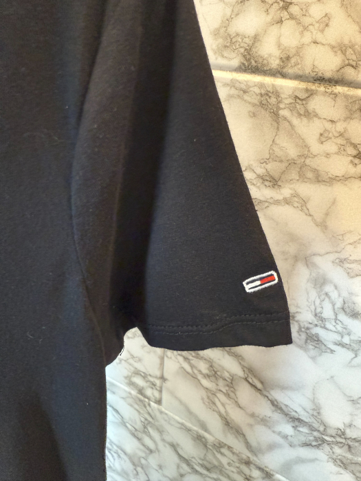 Tricou damă Tommy Jeans Negru, Logo, original outlet [2]