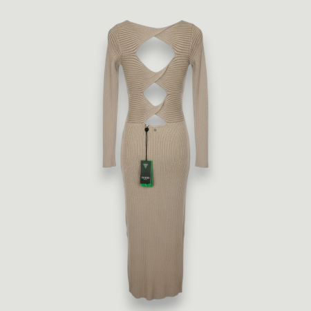 Rochie Premium Guess bej mulată damă – elegantă și sexy- – logo distinctiv, colecție outlet. [2]