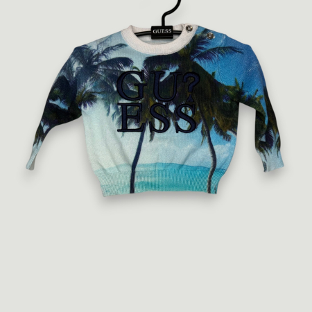 BLUZE - luză Guess Copii – Bumbac- logo distinctiv, colecție outlet.