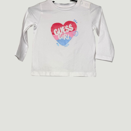 BLUZE - luză Guess Copii – Bumbac- logo distinctiv, colecție outlet.