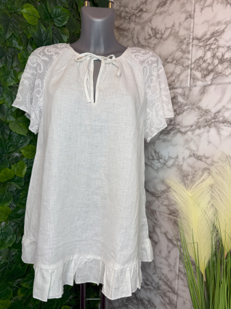 IMBRĂCĂMINTE - Bluza Eleganta Alba Guess, Marimea S/L