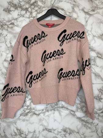 BLUZE - Bluză Guess Copii – Bumbac- logo distinctiv, colecție outlet.