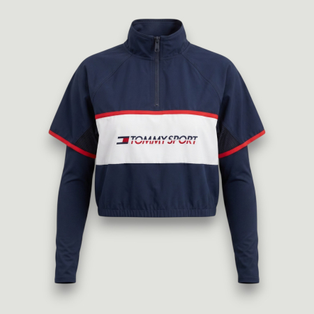 BLUZE - Bluză sport Tommy Hilfiger cropped- Outlet Original | BeNut Style