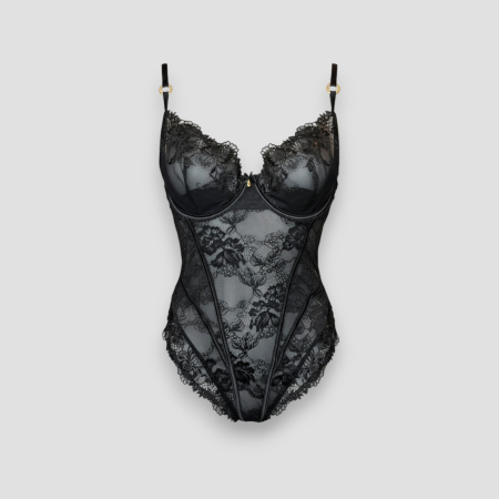 Produse - Body dantelă damă Guess original, logo distinctiv, colecție outlet