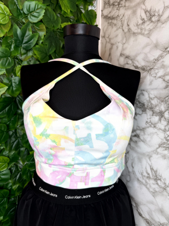 SPORT - Bustieră damă Multicoloră Guess original, logo distinctiv, colecție outlet.