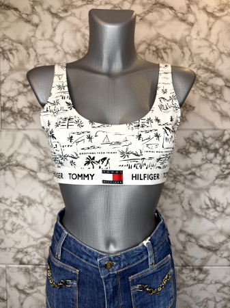 LENJERIE INTIMĂ - Bustieră damă Tommy Hilfiger originală, logo distinctiv, colecție outlet