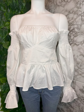 CĂMĂȘI - Cămașă damă Guess albă, originală outlet