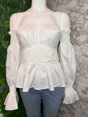 Cămașă damă Guess albă, originală outlet [1]