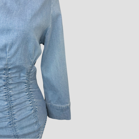 Cămașă damă Guess albastru denim, original outlet [2]