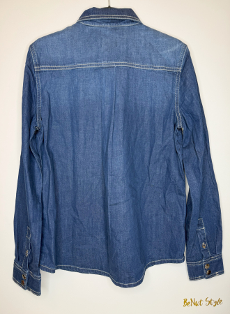 Cămașă damă Guess albastră, originală outlet [3]