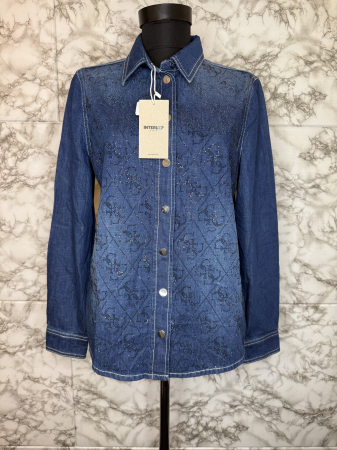 CĂMĂȘI - Cămașă damă Guess albastră, originală outlet