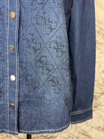 Cămașă damă Guess albastră, originală outlet [1]