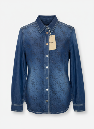 Cămașă damă Guess albastră, originală outlet [1]