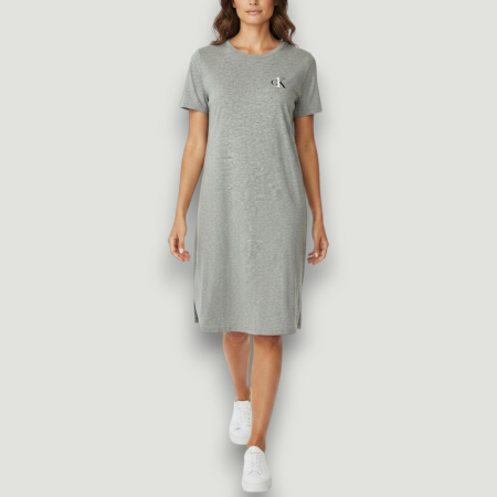 CĂMĂȘI - Cămașă de Noapte Calvin Klein Damă Gri – Originală, Confortabilă | Outlet Original | BeNut Style